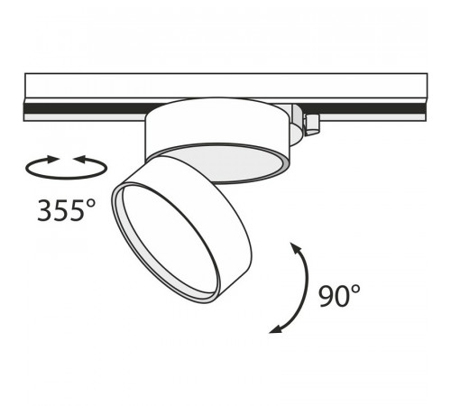 Трековый светильник Maytoni Single phase track system Onda TR007-1-18W3K-W Белый