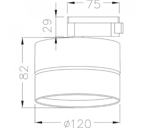 Трековый светильник Maytoni Single phase track system Onda TR007-1-18W3K-B4K Черный