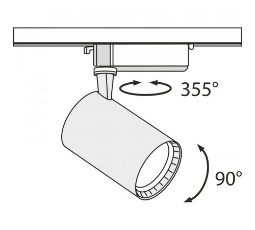 Трековый светильник Maytoni Single phase track system Vuoro TR003-1-17W3K-W Белый