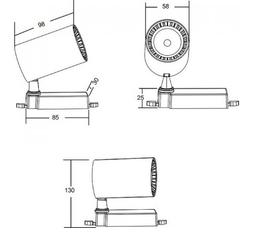 Трековый светильник Maytoni Single phase track system Vuoro TR003-1-6W4K-B Черный