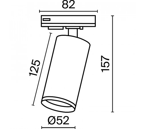 Трековый светильник Maytoni Single phase track system Focus LED TR021-1-12B4K Черный