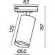 Трековый светильник Maytoni Single phase track system Focus LED TR021-1-12B4K Черный