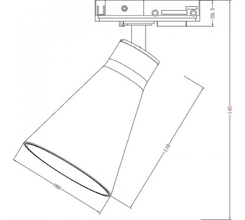 Трековый светильник Maytoni Single phase track system Virar TR022-1-GU10-W Белый