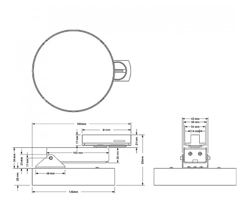 Трековый светильник Maytoni Single phase track system Zon TR043-1-12W3K-B Черный