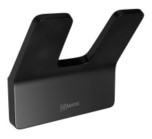 Двойной крючок Lemark Smooth Line 9712005 Черный матовый