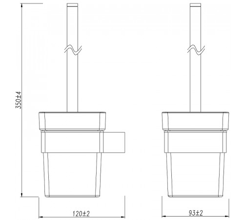 Ершик для унитаза Lemark Smooth Line 9762020 Черный матовый