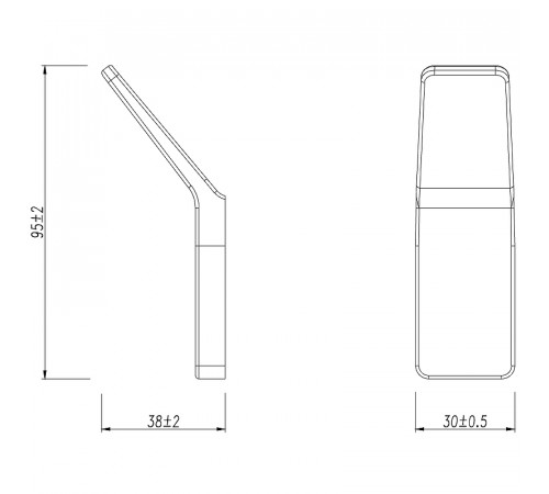 Крючок Lemark Smooth Line 9716003 Графит