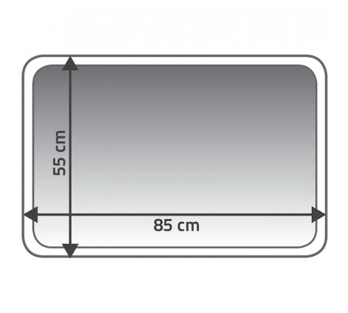 Коврик для ванной комнаты Ridder Soft 55x85 7052310 Черный