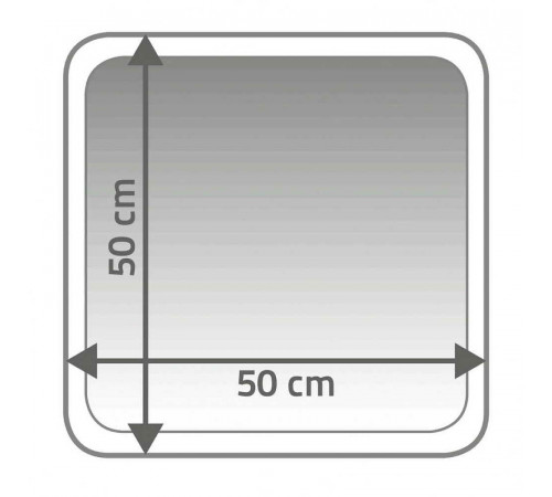 Коврик для ванной комнаты Ridder Stadion 50х50 7011107 Серый