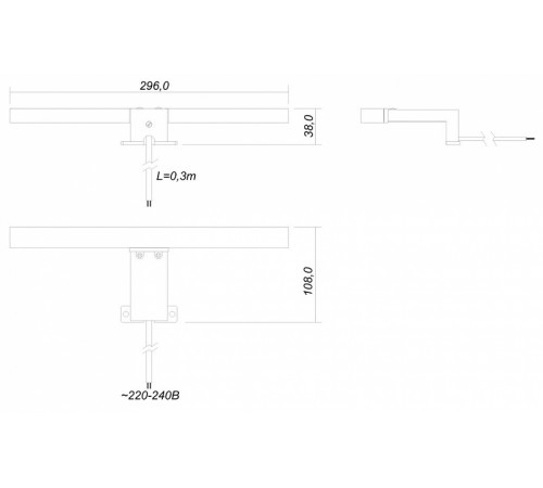 Светильник Style Line СС-00000391 Хром