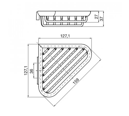 Полка корзина Emco System2 3545 001 00 угловая Хром