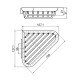 Полка корзина Emco System2 3545 001 00 угловая Хром