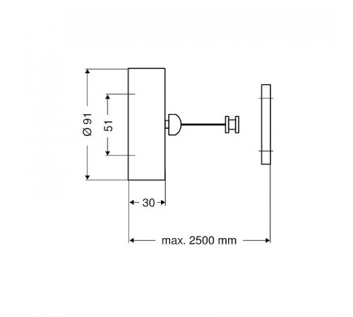 Веревка для белья Emco System2 3554 001 25 Хром