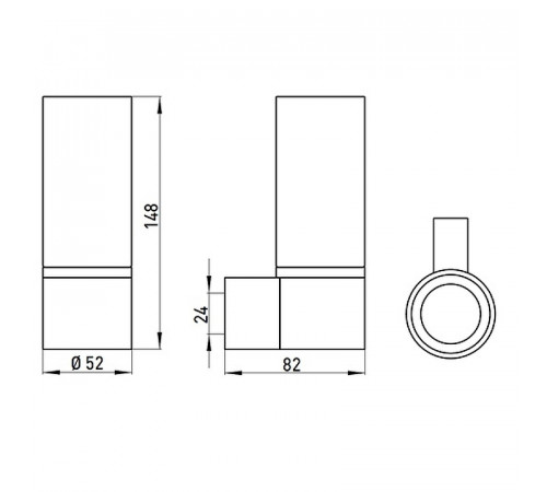 Стакан для зубных щеток Emco System2 3520 001 00 Хром