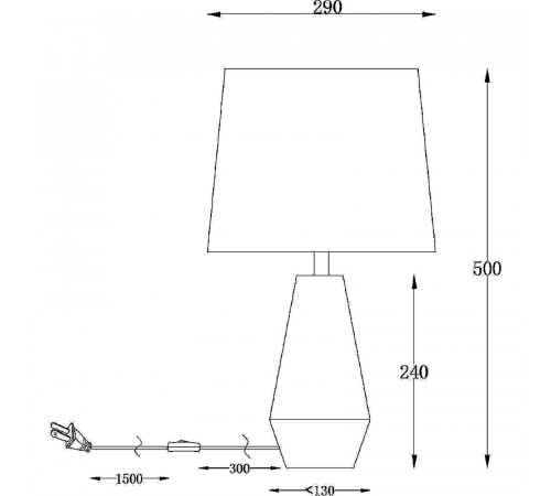 Настольная лампа Maytoni Table Floor Calvin Table Z181-TL-01-W Белая