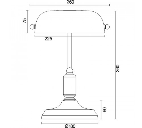 Настольная лампа Maytoni Table Floor Kiwi Z153-TL-01-BS Зеленая Латунь