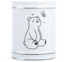 Стакан для зубных щеток Fixsen Teddy FX-600-3 Белый Черный