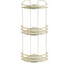 Полка корзина Tekno-tel LM009G угловая Золото