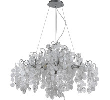 Люстра Crystal Lux Tenerife SP9 Silver Прозрачная Белая Серебро