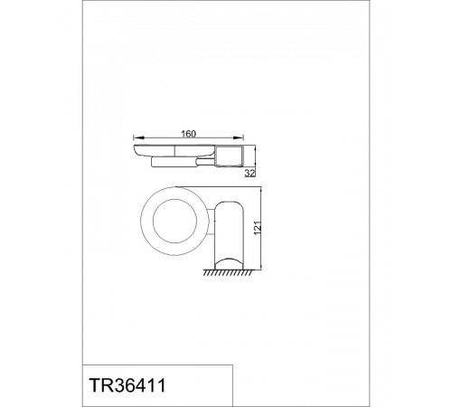 Мыльница Rush Thira TR36411 Хром