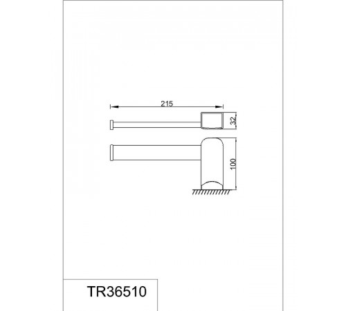 Полотенцедержатель Rush Thira TR36510 Хром