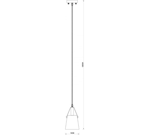 Подвесной светильник Artelamp Thomas A7032SP-1BK Черный Медь Светлое дерево