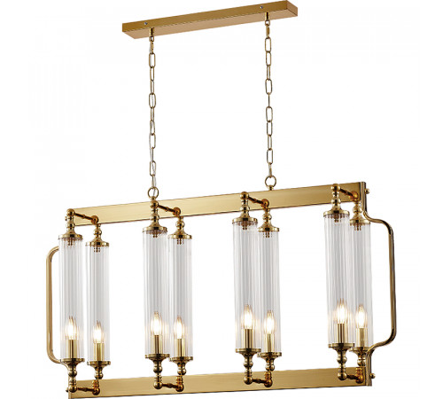 Люстра Crystal Lux Tomas SP8 L1000 Brass Прозрачная Латунь