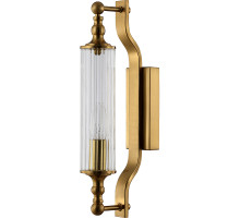 Настенный светильник Crystal Lux Tomas AP1 Brass Прозрачный Латунь