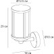 Настенный светильник Artelamp Toronto A1036AL-1BK Прозрачный Черный