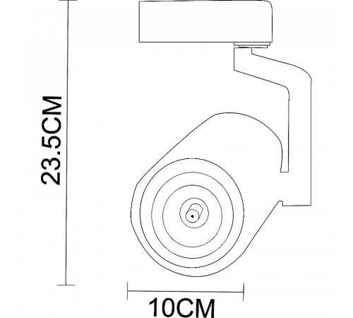 Трековый светильник Artelamp Traccia A2330PL-1BK Черный