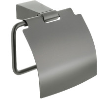 Держатель туалетной бумаги Fixsen Trend Graphite FX-98010 с крышкой Черный графит