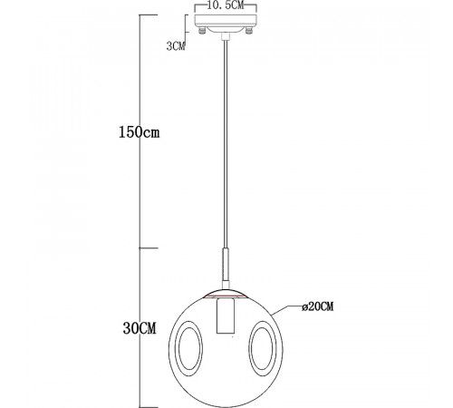 Подвесной светильник Artelamp Tureis A9920SP-1PB Янтарный Полированная медь