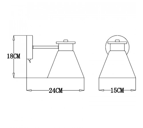 Настенный светильник Artelamp Tyler A1031AP-1WH Белый