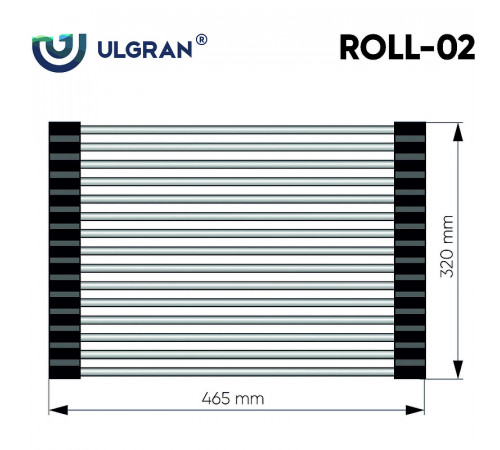 Ролл-мат Ulgran ROLL-02 Хром