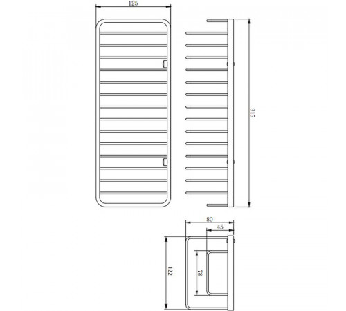 Полка корзина Omnires Uni UN3629CR Хром