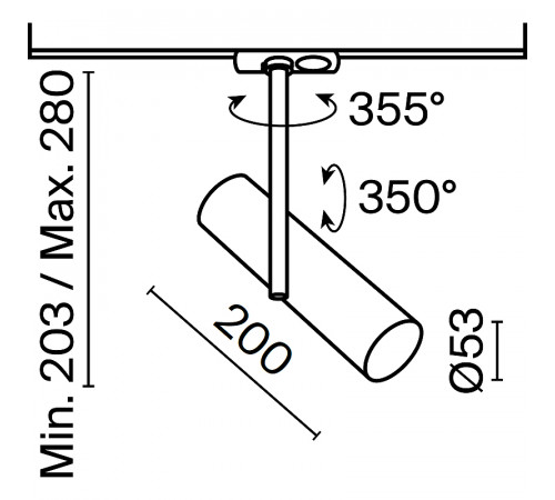 Трековый светильник Maytoni Unity Elti TR005-1-GU10-W Белый