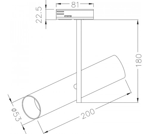 Трековый светильник Maytoni Unity Elti TR005-1-GU10-B Черный