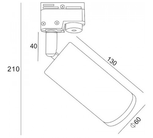 Трековый светильник Maytoni Unity Focus Design TR011-1-GU10-G Золото