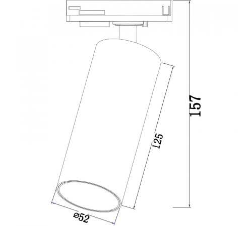 Трековый светильник Maytoni Unity Focus Led TR021-1-12W3K Белый