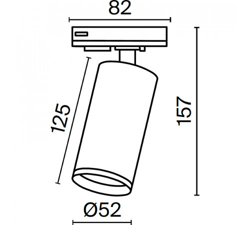 Трековый светильник Maytoni Unity Focus Led TR021-1-12W3K Белый