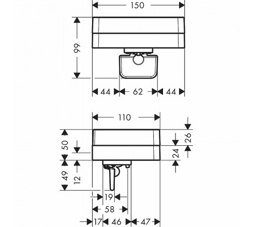 Дозатор для жидкого мыла Axor Universal Accessories 42819000 Хром