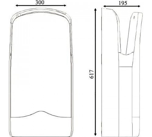 Сушилка для рук Nofer V-Jet 01303.W Белая