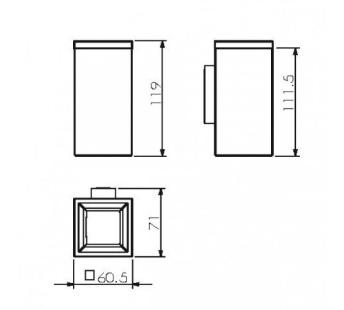 Колба для зубных щеток Langberger Vico 30011A-00-01 Белый