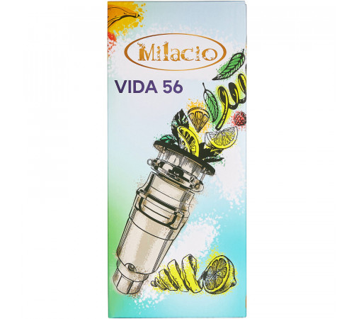 Измельчитель пищевых отходов Milacio Vida 56 MC.555056.MB 550 Вт