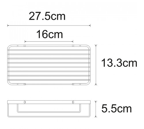 Полка корзина WasserKRAFT K-722W Белый