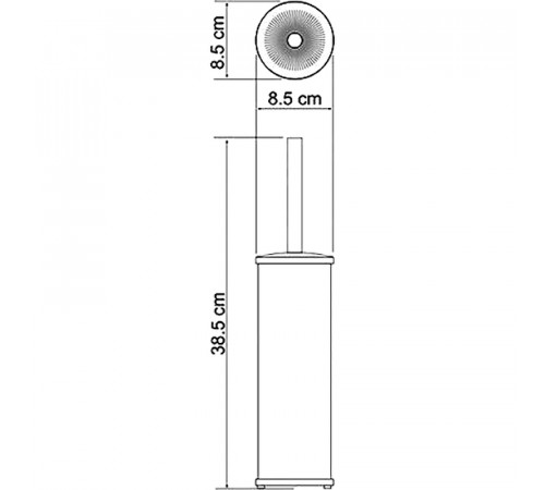 Ершик для унитаза WasserKRAFT K-1027W Белый