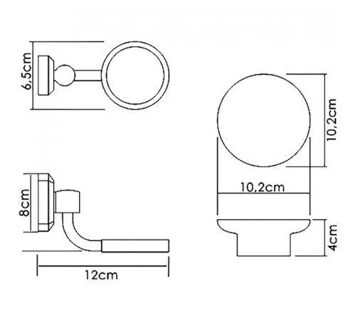 Мыльница WasserKRAFT K-28129 Хром