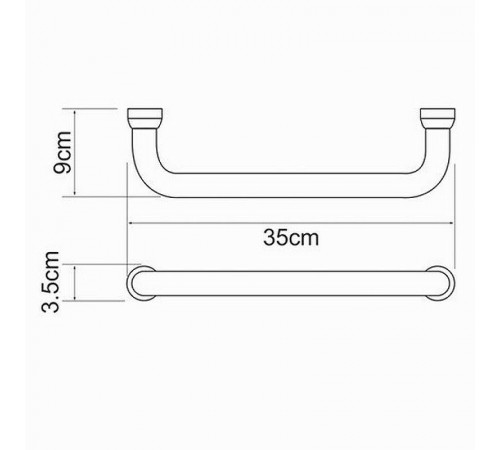 Поручень WasserKRAFT K-1066W Белый матовый