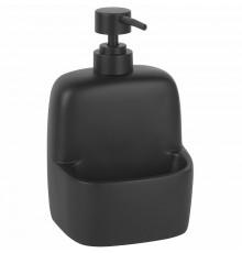 Дозатор для жидкого мыла WasserKRAFT K-8499BLACK с емкостью для губки Черный матовый