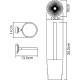 Ершик для унитаза WasserKRAFT K-28127 Хром